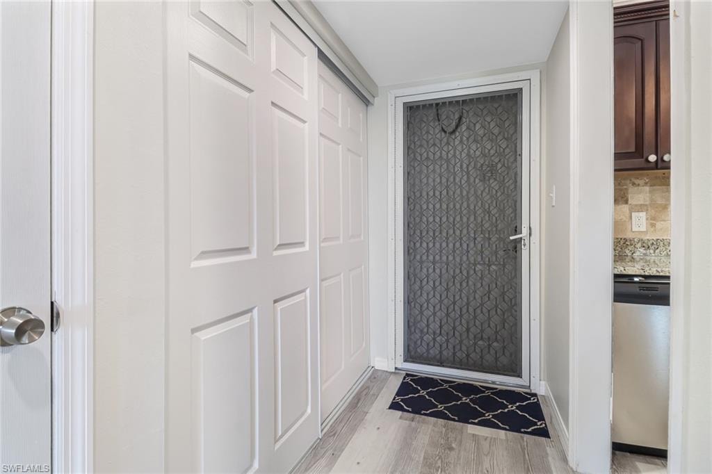 Entrance to unit