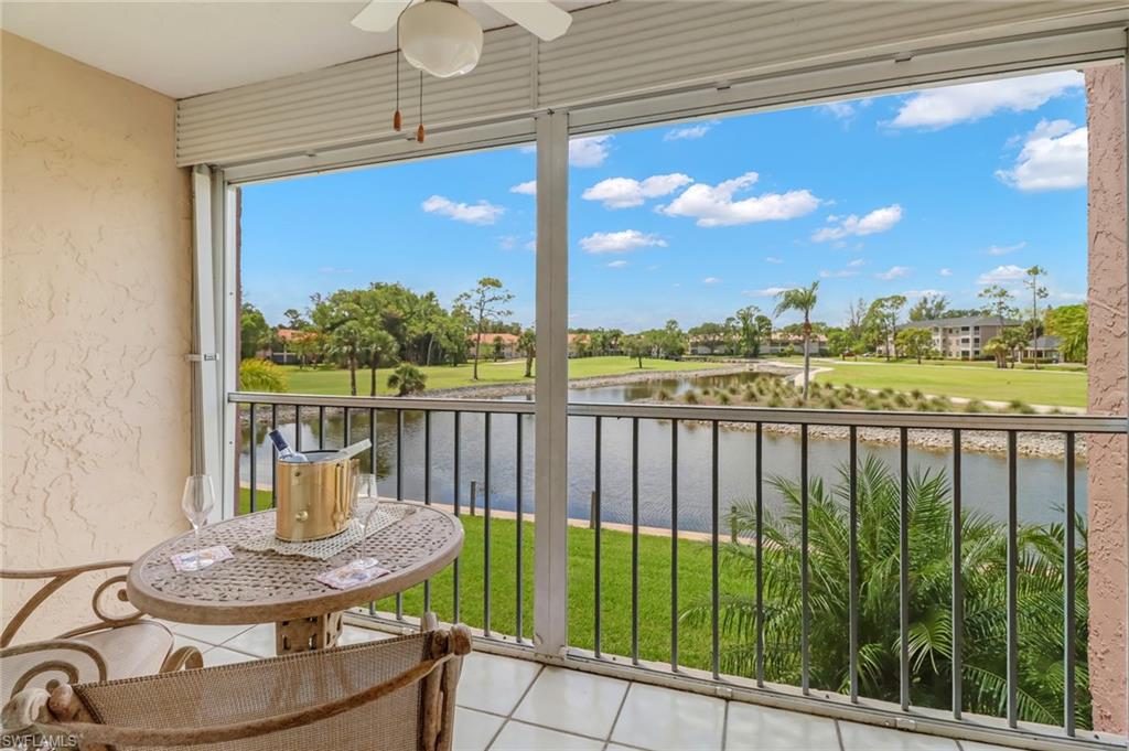 Sit back and relax with lake and golf course views