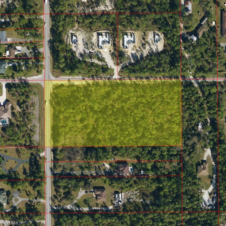 Map / location with property parcel outlined