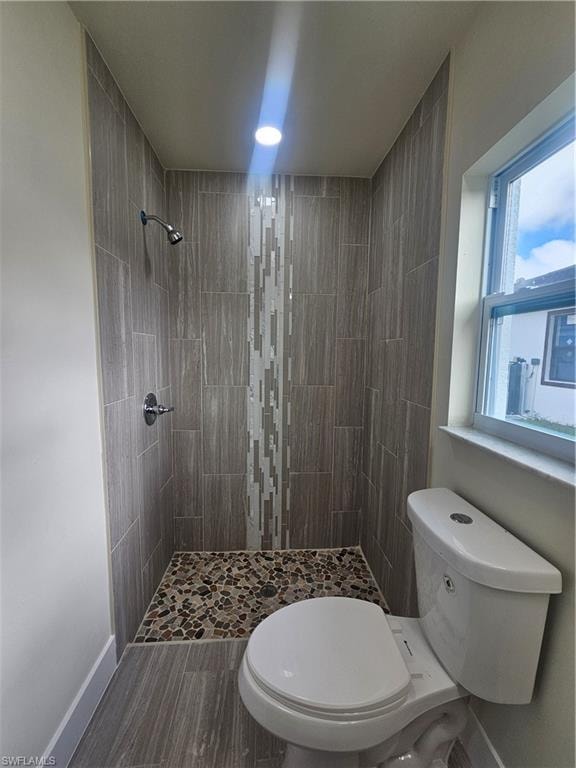 Bathroom with a shower stall
