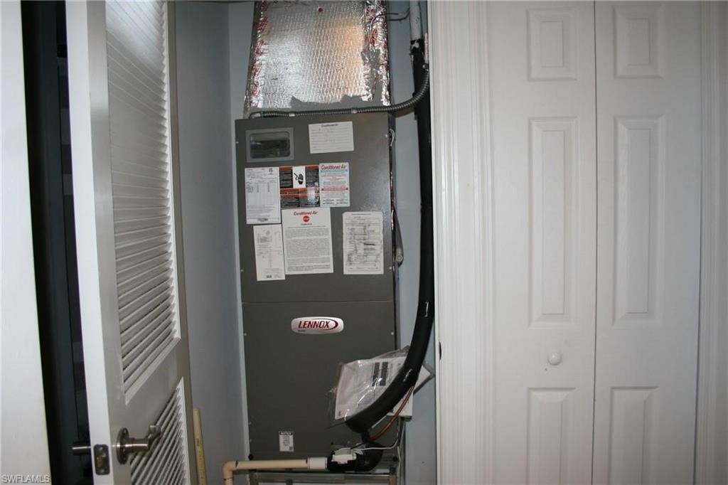Utility room with heating unit