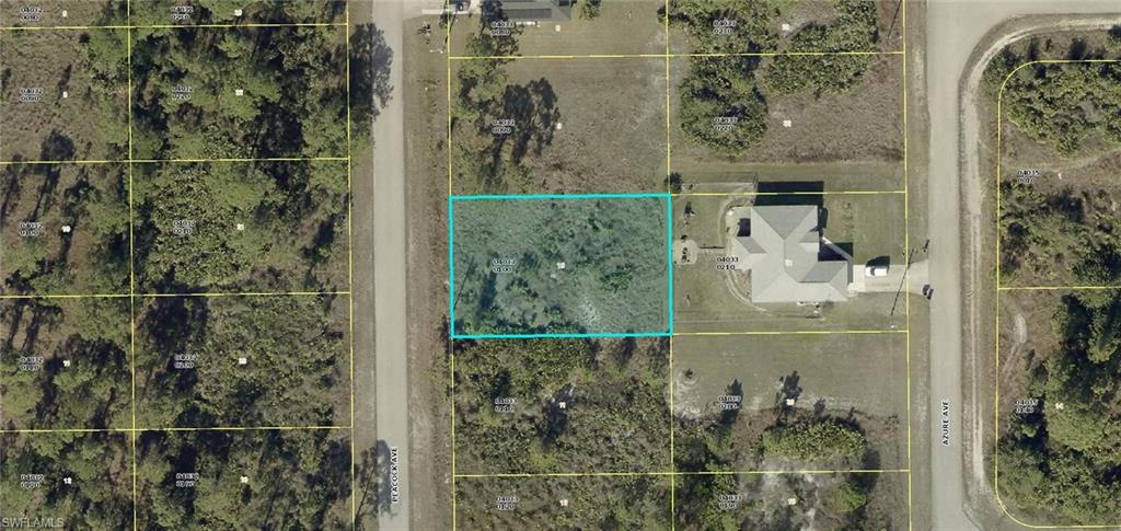 Aerial map of property and surrounding area