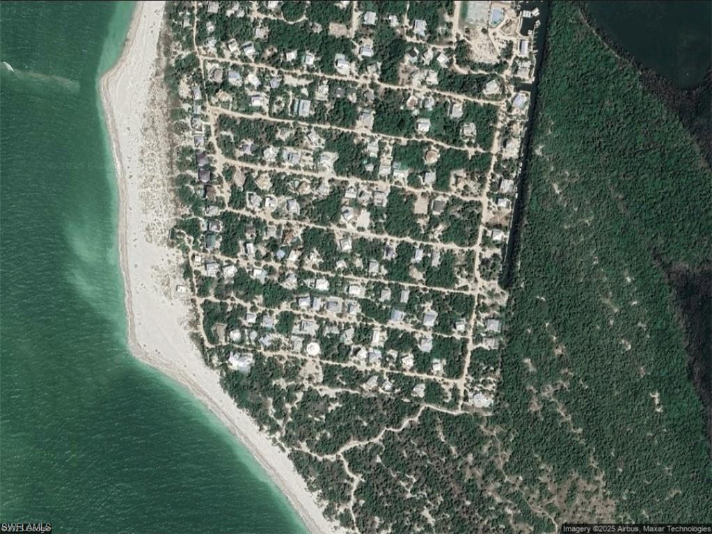Aerial map of property and surrounding area