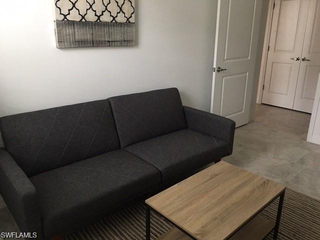 View of tiled living room
