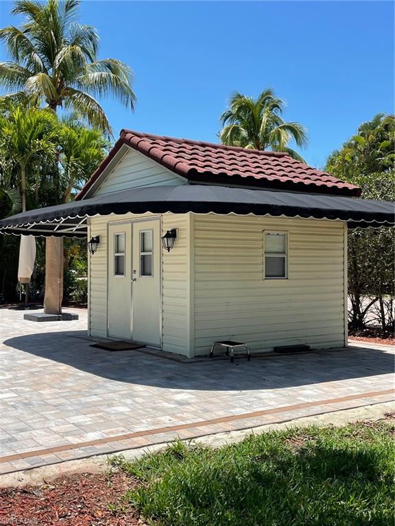 View of outbuilding