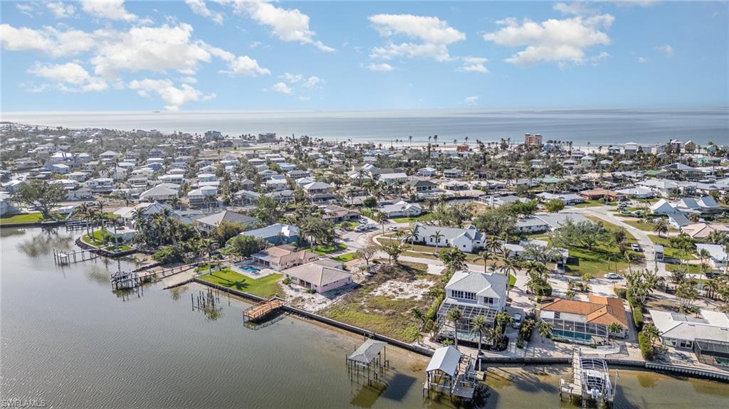 Aerial view of residential area featuring Bay & Gulf!