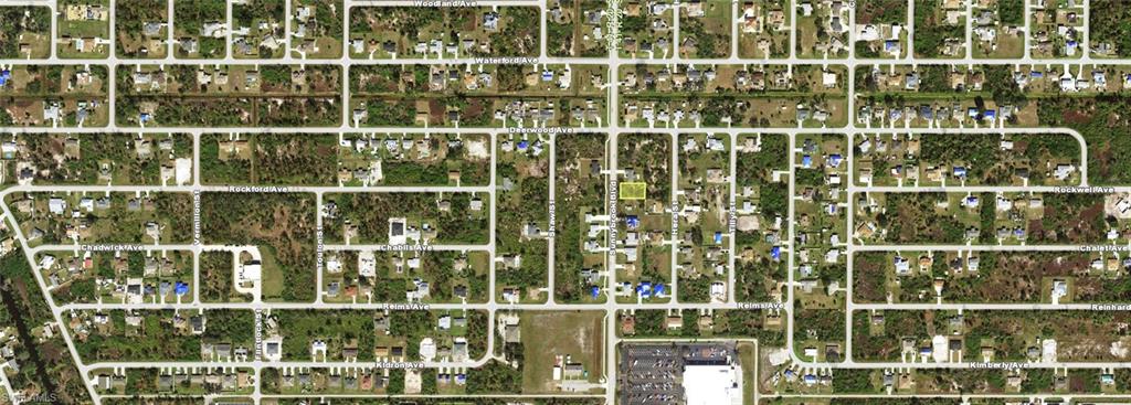 Aerial map of property and surrounding area