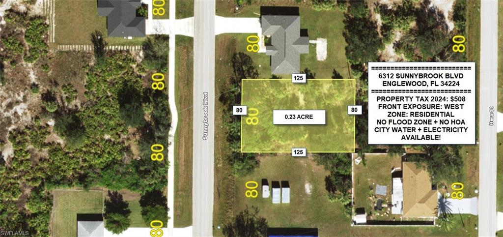 Map / location with property boundaries highlighted