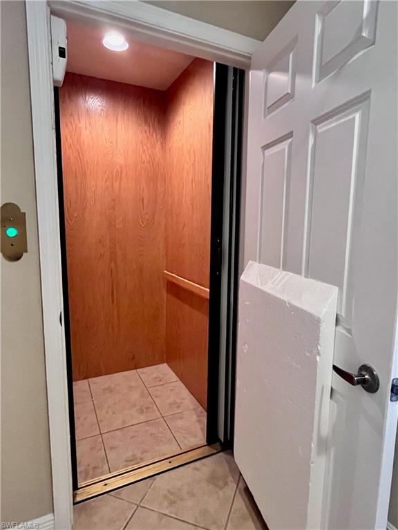 Elevator opens with the push of a button