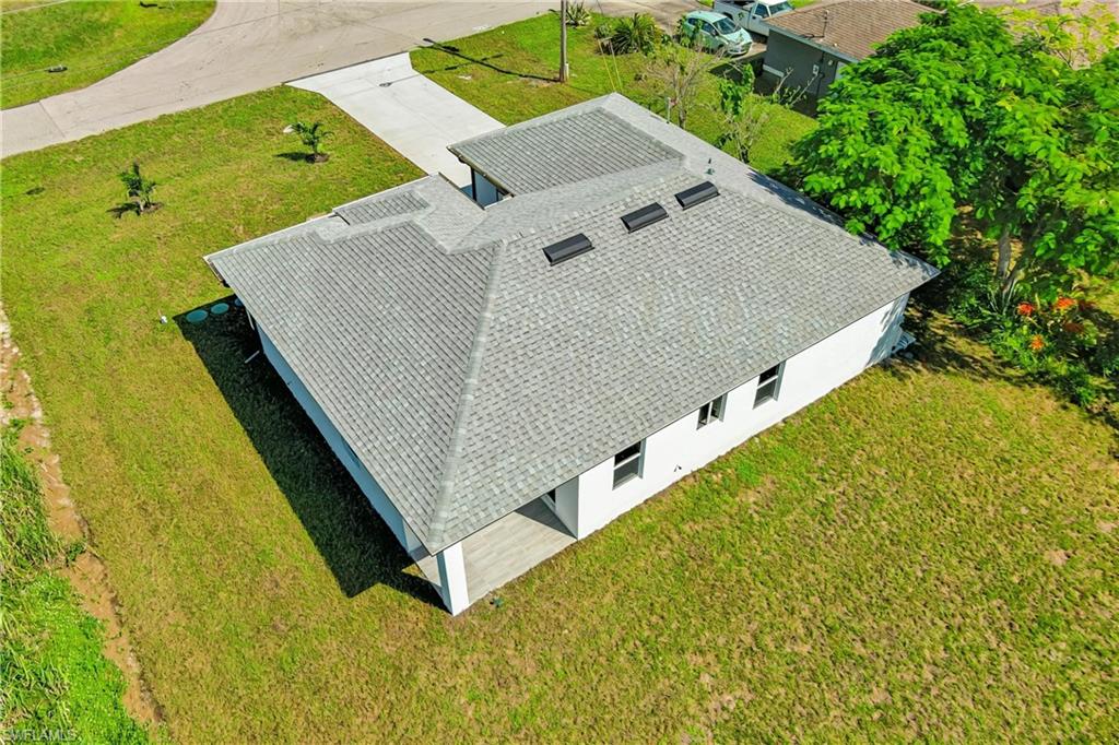 View from above of property