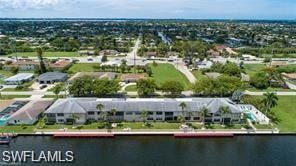Drone / aerial view of a large body of water