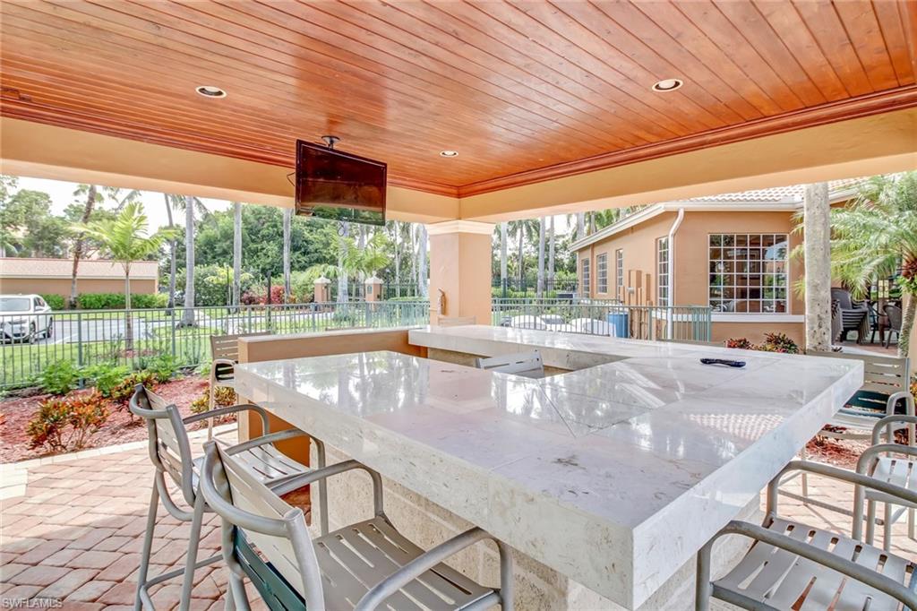 View of patio with outdoor dining space