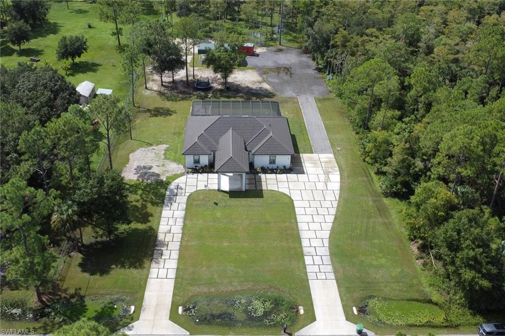 View from above of property