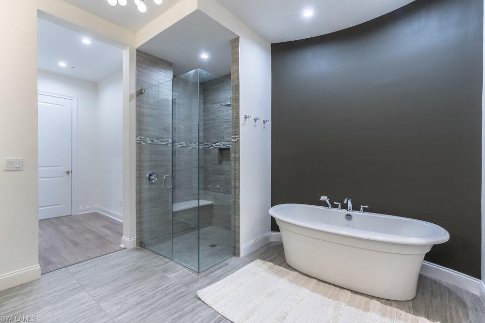 Primary bath soaking tub