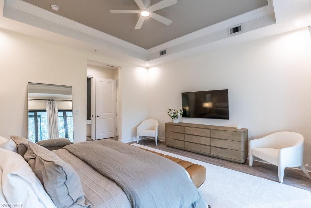 Primary bedroom TV