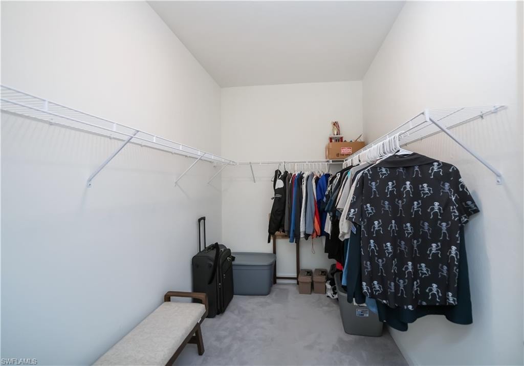 Walk in closet in primary