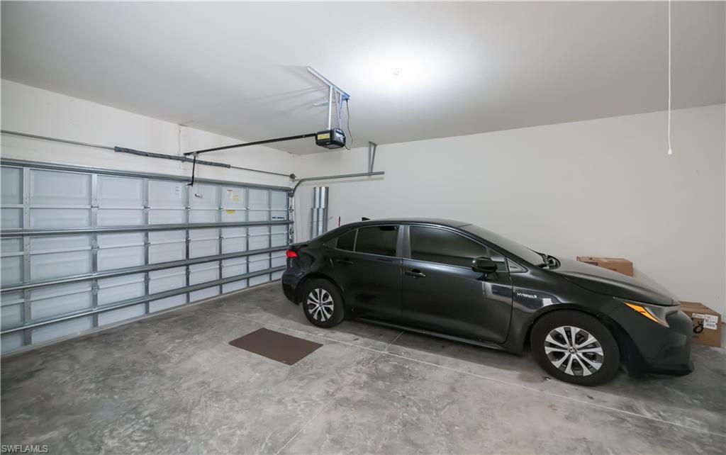 Garage - extended 4 feet, pull down stairs for attic