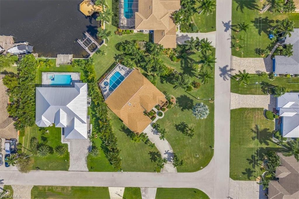 Bird's eye view of a pool