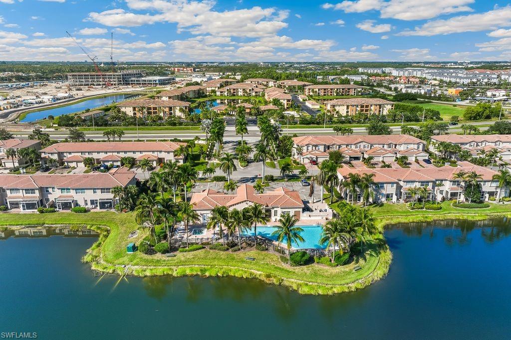 Aerial view of Clubhouse, Community Pool, and Amenities
