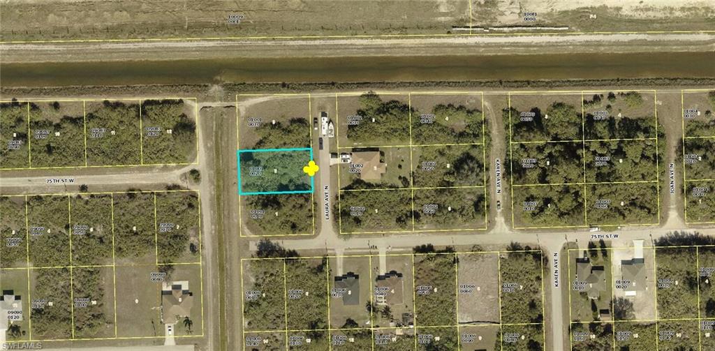 Map / location with property boundaries highlighted