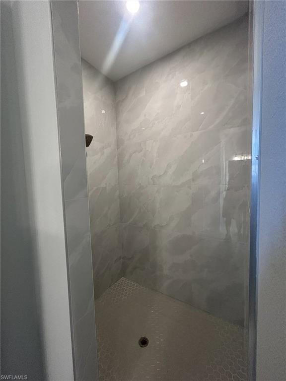 Bathroom featuring a stall shower