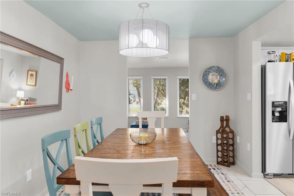 Dining space featuring baseboards