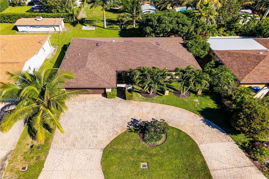 View from above of property