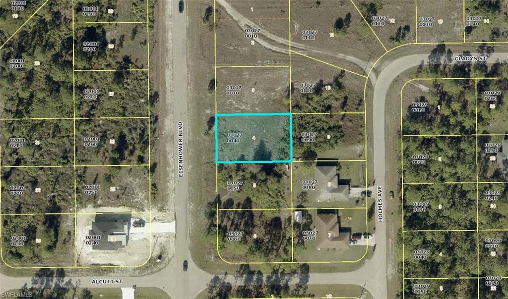 Map of property location featuring property parcel outlined