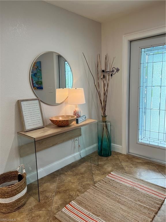 Detailed view of baseboards