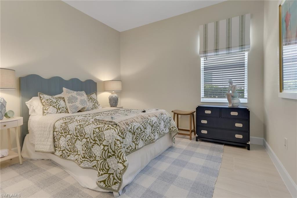Bedroom with baseboards