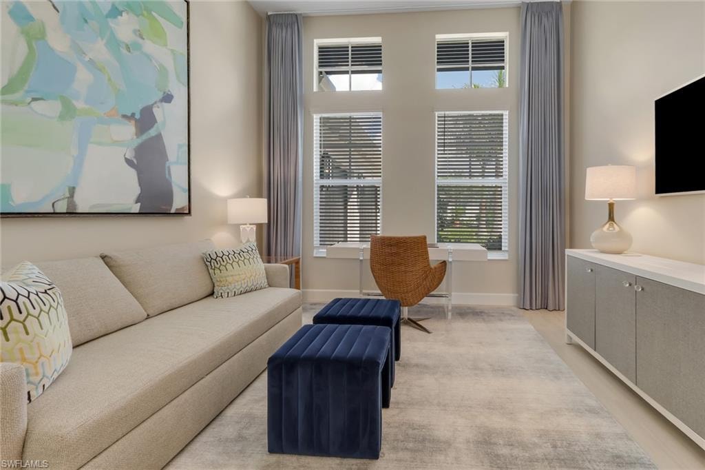 Living room with plenty of natural light