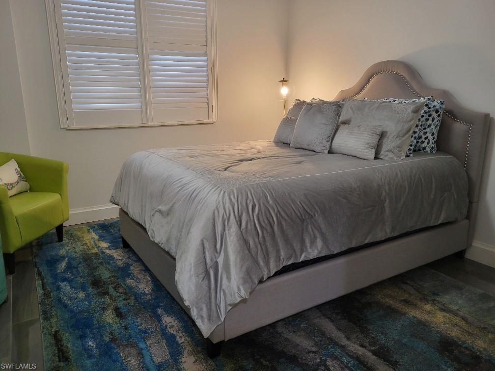Bedroom with baseboards