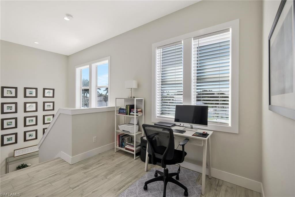 Top of stairs office nook