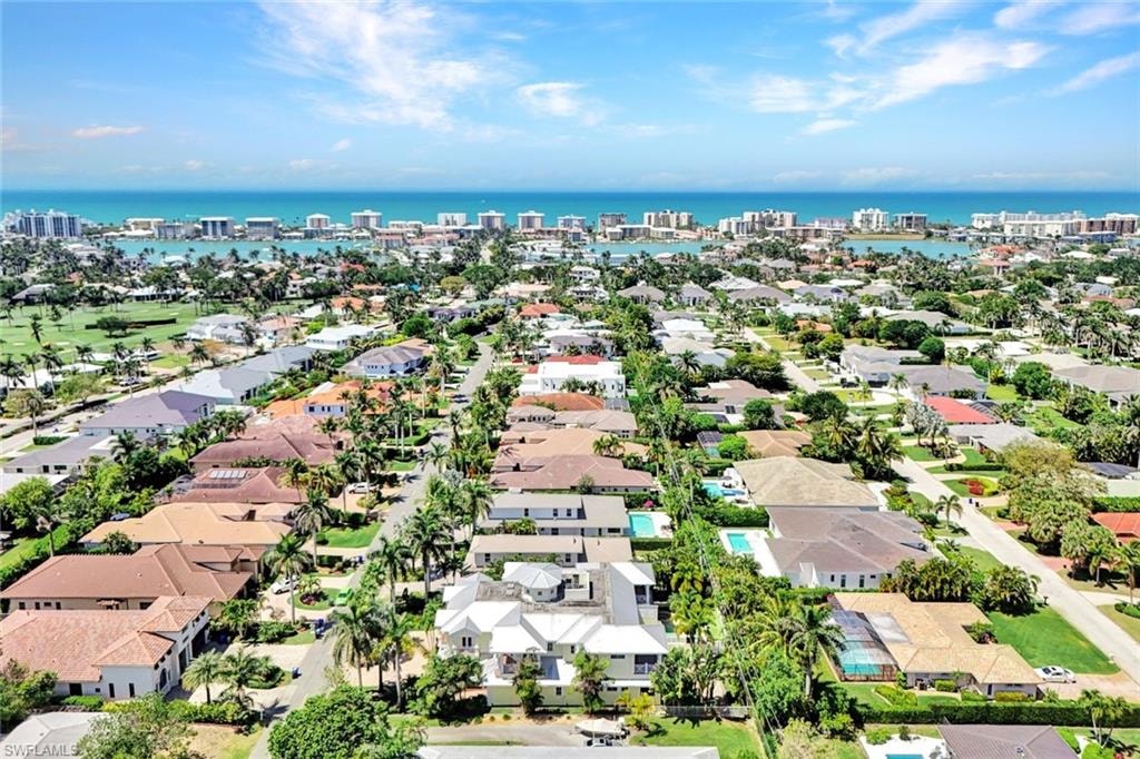 Aerial view of the Moorings