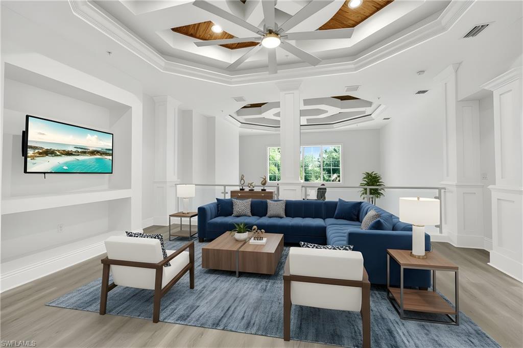 Sitting-room virtually staged