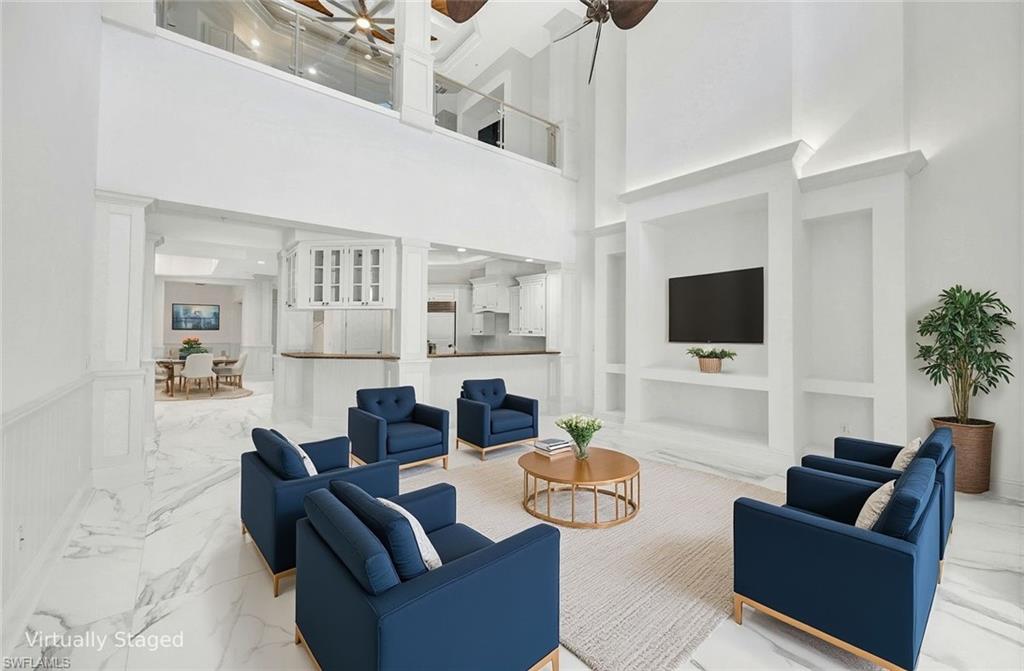 Family-room virtually staged