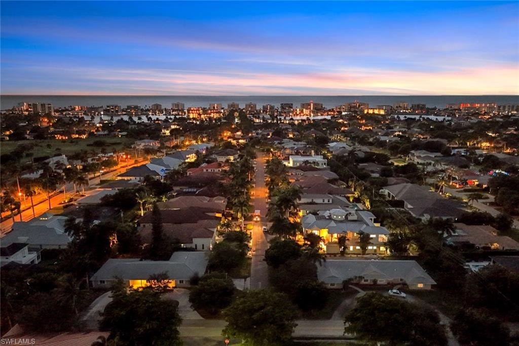 Twilight view of the Mooring and the Gulf