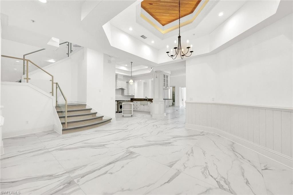 Dining-room area and stairs to 2nd floor