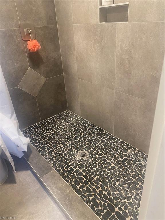Bathroom featuring a stall shower
