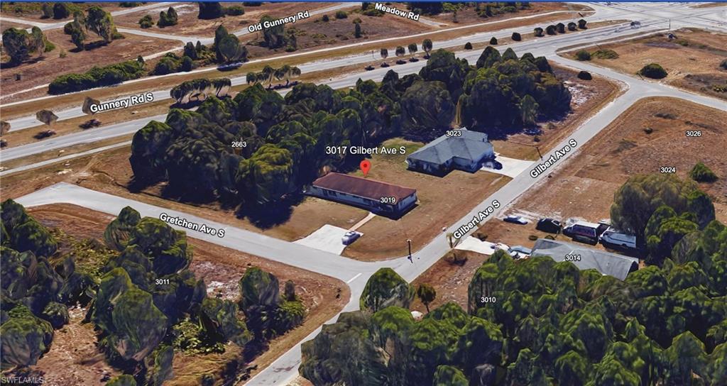Aerial view of property's location