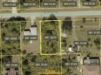 Aerial view of property's location