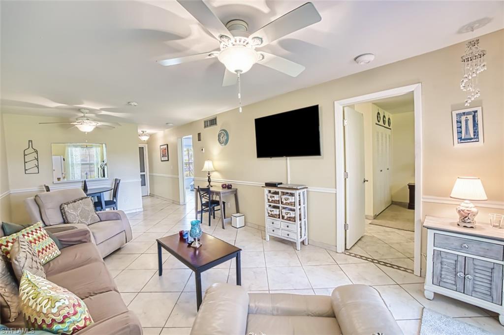 Living room with TV fully furnished