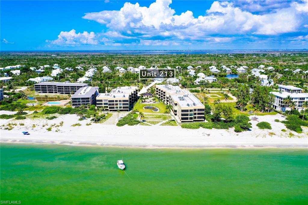 Bird's eye view of unending shoreline