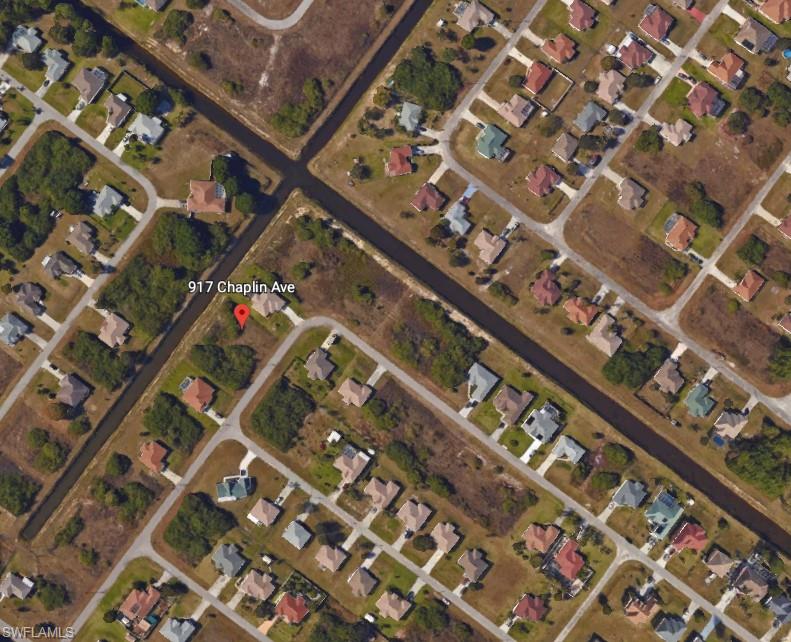 Aerial view of property's location