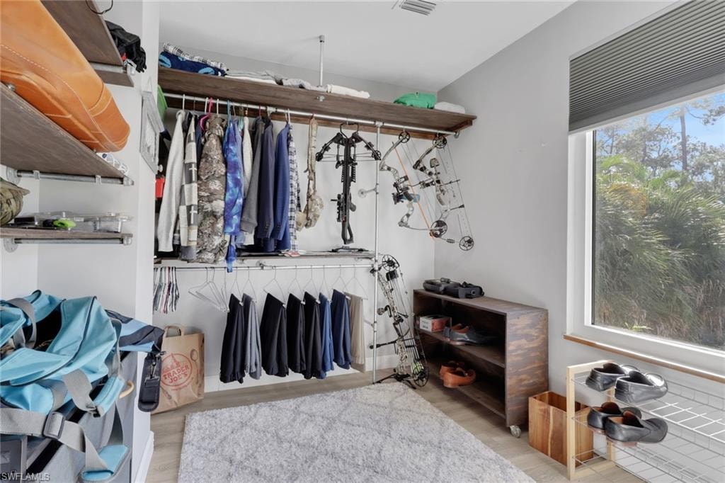 Huge walk in master closet