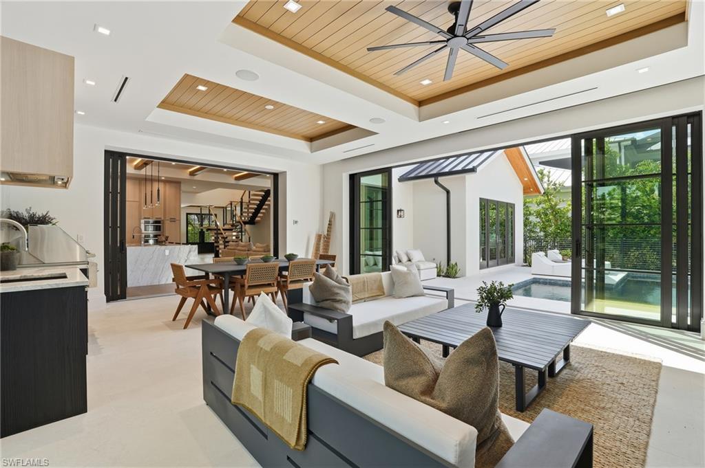 Or slider opened to make more outdoor living space.