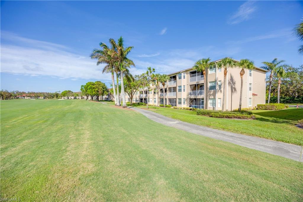 Surrounding community with a lawn