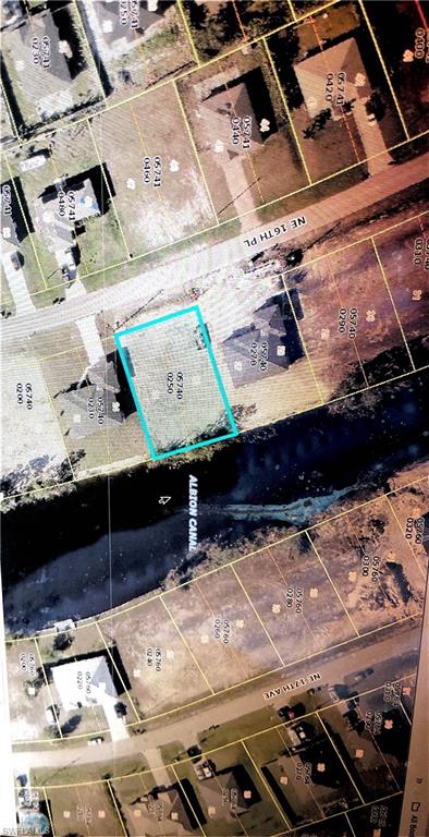 Aerial view of property's location with property boundaries highlighted