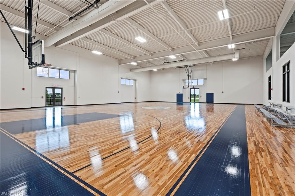 View of basketball court