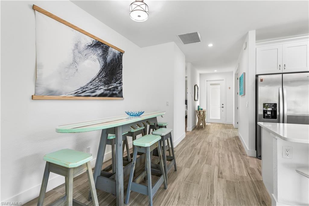 Fun surf board dining table!